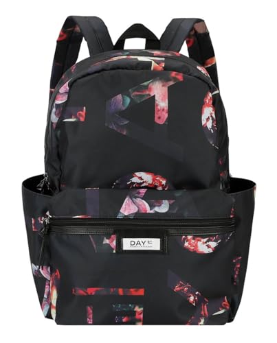 Gweneth Print Backpack Black sac à dos léger anti mal de dos pour femme