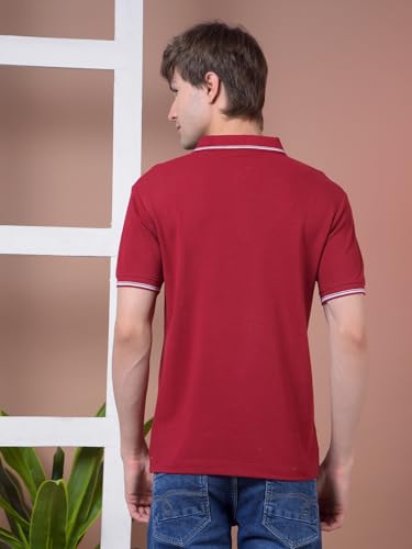 Image of Dollar Men's Pure Cotton Solid Green Color Polo T-Shirt