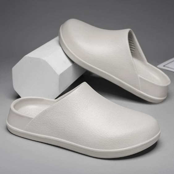 JXpxbao Clogs Herren Pantoletten Sommer Gartenschuhe Leichte Medizinische Arbeitsschuhe kochschuhe rutschfest Gummi Gartenclogs Elegant Sanitär Hausschuhe Leichte Eva Slipper