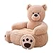 Silla De Felpa Para Niños, Sofá De Oso De Peluche Marrón Sillones,sillones De Animales,sofá Para Bebé,asiento De Apoyo Para Oso,asiento De Aprendizaje Para Silla Suave, Cojín, Muñeca De Juguete Animal