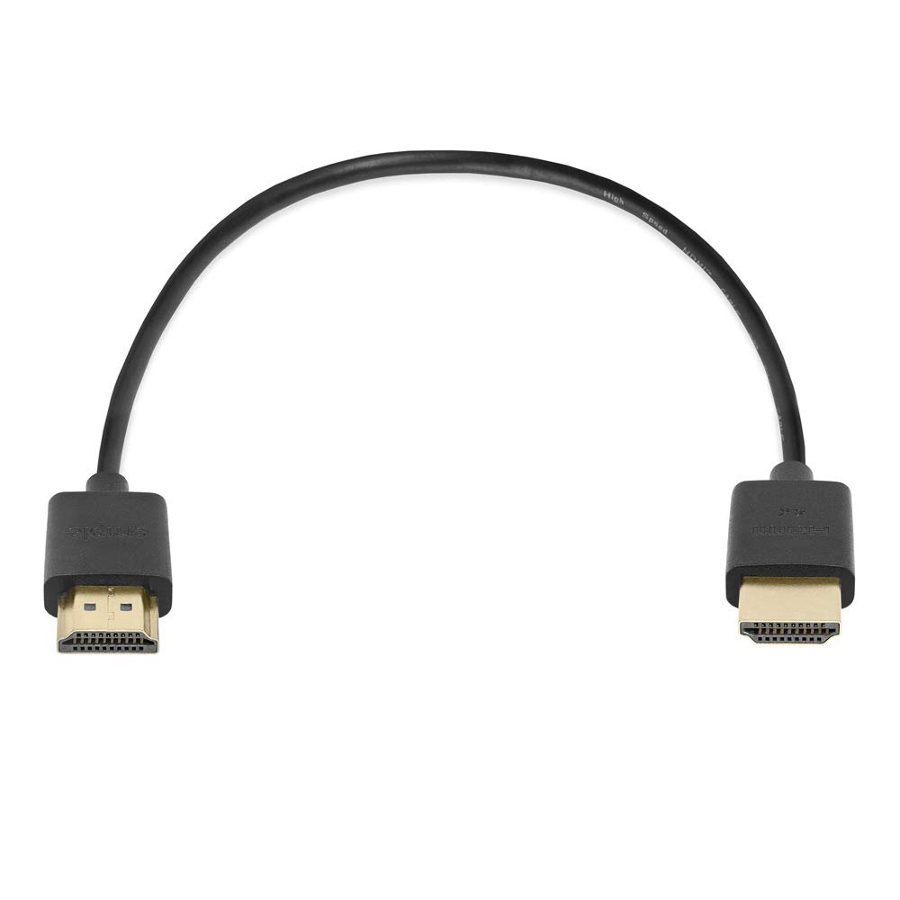 Cmple - 30AWG High Speed HDMI Cable 1.5FT HDMI 2.0 Ready - 3D Ethernet/ARC, Gold Plated Connectors - 1.5 Feet