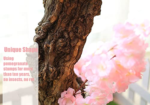 Tuklye Dense Artificial Cherry Blossom Trees, Gorgeous Pink Fake Sakura Flower Indoor Outdoor Home Office, Silk And Plastic Flower (1.6M/5.2Ft Extension 1M/3.3Ft) #TOP5