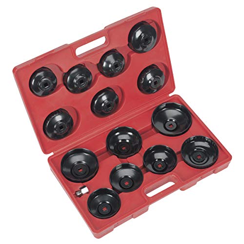 Sealey VS7003 Oil Filter Cap Wrench Set 15pc