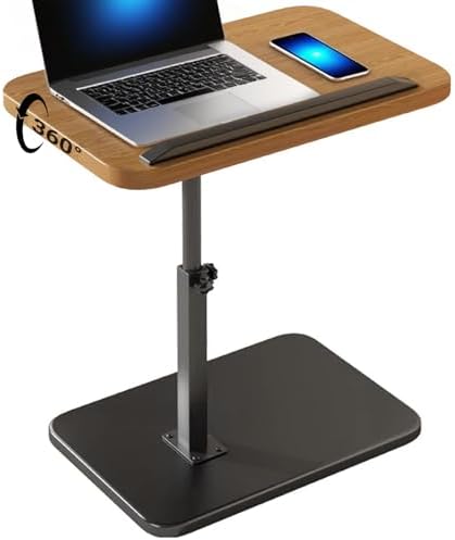 Tavolino Laterale Girevole a 360° Regolabile in Altezza, Tavolo I...