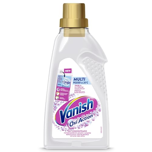 Vanish Oxi Advance Quitamanchas y blanqueador para ropa blanca, Sin lejía, Aroma Rosa, En gel, 1600 ml