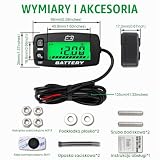 Yooreal DC12 / 24V 36 / 48V Wskaźnik pojemności akumulatora Miernik napięcia, ostrzeżenie o wysokim i niskim napięciu, Nadaje się do akumulatora Lead Acid LiFePO4 Gel AGM, działa na wózku golfowym itp