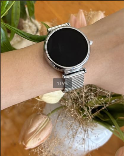Miniatura 8 de Reloj inteligente pequeño para mujer con llamada Bluetooth, reloj inteligente de 1.27 pulgadas para mujer, más de 120 modos deportivos, contador de