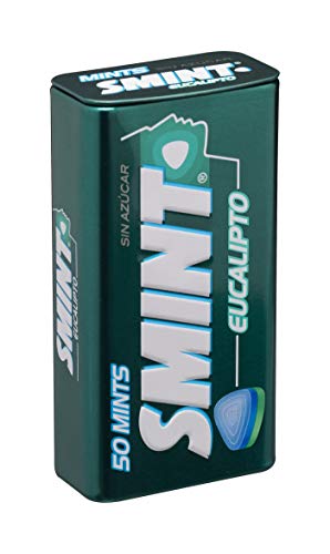 Smint Tin Eucalipto caramelos comprimidos sin azúcar pack de 420 gr total 4