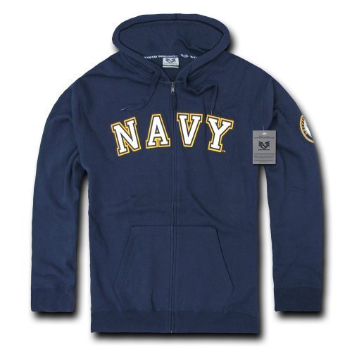 Rapid Dominance Rapiddominance US Navy Full Zip Hoodie, XX-Large by