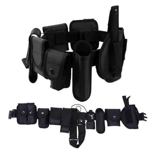 Tactical Belt Set for Men Military Adjustable Nylon Work Belt with Heavy Duty Quick Release Buckle for Outdoor