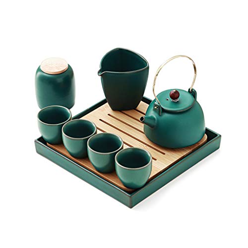 Juego de té retro para hacer tetera, juego de té Kung Fu para el hogar, bandeja de té, mesa de té para almacenamiento de agua, juego de té