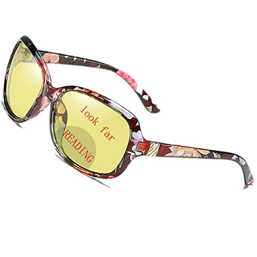Fashion Bifocal Night Vision Reading Glasses for Womens Trendy 2022 Oversize Driving Glasses UV Protection
