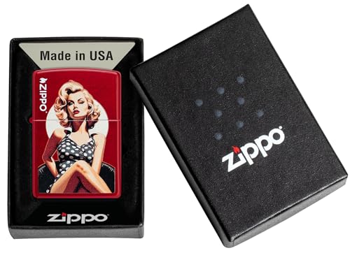 Encendedor Zippo Vintage Pin-up Rojo Manzana miniatura 4