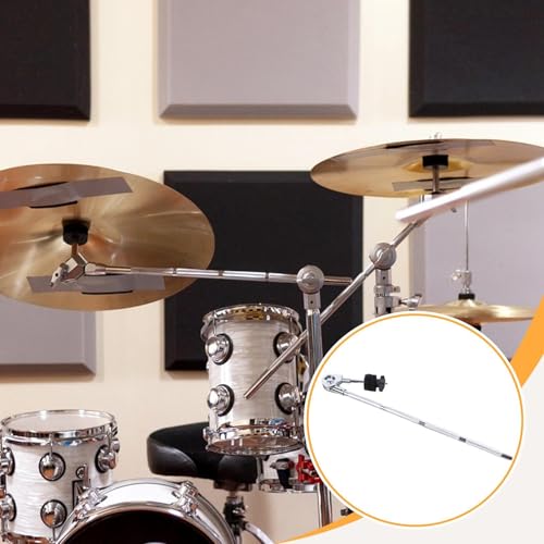 Abrazadera extensible para platillo, brazo para cymbal de metal resistente a la oxidación, montaje y ajuste para platillos crash y efectos, 6,30 x 18,11 pulgadas miniatura 6