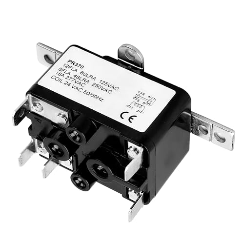 90370 General Purpose 24V AC Relay, 12A Load, SPDT Contacts – Reliable Fan Control for Electromechanical Applications