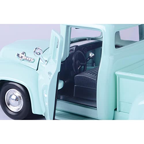 Ford F-100 Pickup 1955 Verde 1:24 Motormax miniatura 5