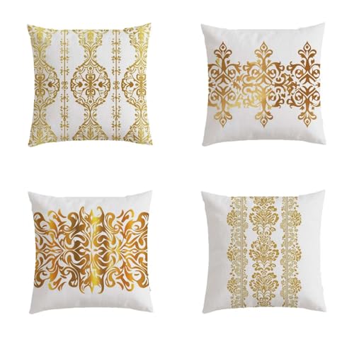 Housse coussin 80x80cm impermeable avec impression double face lot de 4