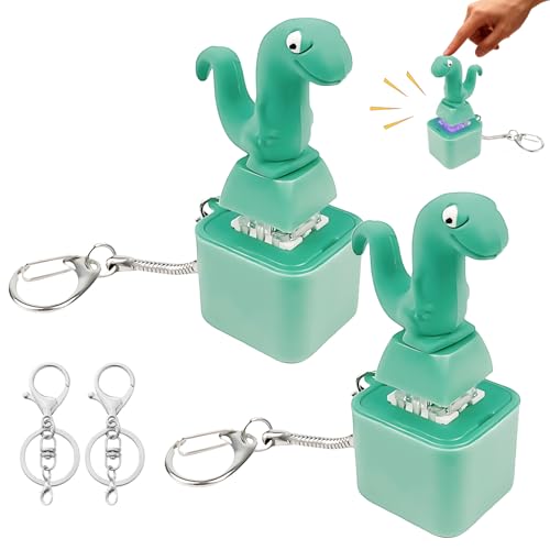 2 Stück Lizard Keychain Sound Wiederaufladbar Lizard Button Keychain Tragbarer Stressabbau Mit Farbigen Lichtern Bietet Sensorischen Genuss Geeignet Für Büro Und Reisen Mit Zwei Karabinerverschlüssen