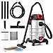 LEHMANN Industriestaubsauger mit Steckdose 2000W, Nass Trockensauger mit 30L Metallbehälter, Blasfunktion, HEPA und Schaumfilter, Filterrüttler, Allessauger ohne Beutel für Werkstatt und Baustelle