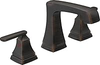 Delta Ashlyn 3564-RBMPU-DST Oil Rubbed Bronze 3-Hole Widespread Bathroom Faucet with Metal Drain, WaterSense Certified