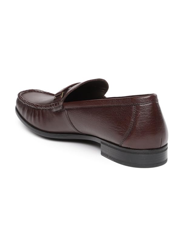 Image of ECCO Dress Moc Brown Men Moccasin
