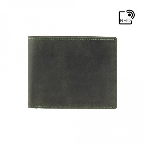 Visconti Hunter 707 ID and Card Holder Slim Wallet in Distressed Leather2