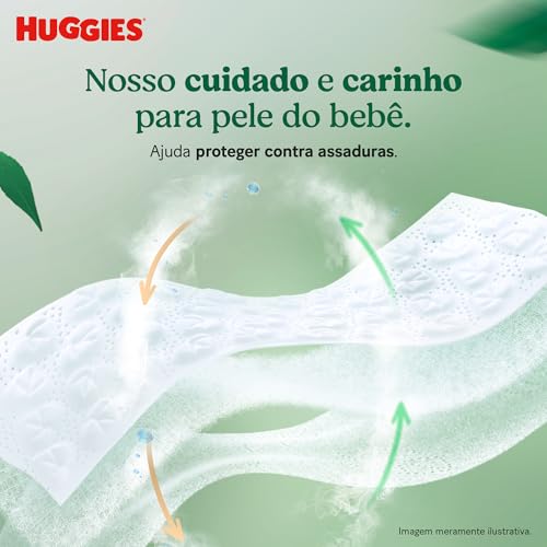 Fralda Huggies NATURAL CARE RN 34 unidades,... glide