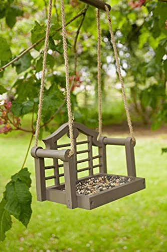 Wildlife World, Grey,SWSF4 Timeless Lutyens Swing Seat Bird Feeder - Image 3