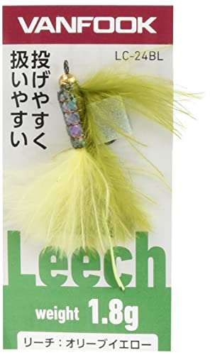 Vanfook 30044 Leech 1.8g LC-24BL 1.8g Olive/Yellow