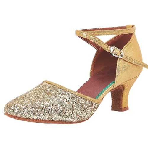 iCKER Womens Latin Dance Shoes Heeled Ballroom Salsa Tango Party...