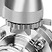 JMCOLMT 1.5 Inch Butterfly Valve 2 Pcs Tri Clamp Sanitary Stainless Steel 304 with Trigger Handle Tri Clamp Butterfly Valve
