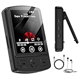 MP3 Player with Clip 64GB Mini MP3 Player with Bluetooth 5.2,Portable MP3 Music Player with Earphones,HiFi-Speaker,FM Radio,Voice Recorder,E-Book for Outdoor,Home,Sporting(Black)