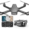 TTROARDS Drones con Camara RC Dron Plegables para Adultos Principiantes, Motor sin Escobillas Protección Contra el Viento Nivel 4 Velocidad Máxima de Vuelo 40 KM/H, Cámara HD 1080P Drone
