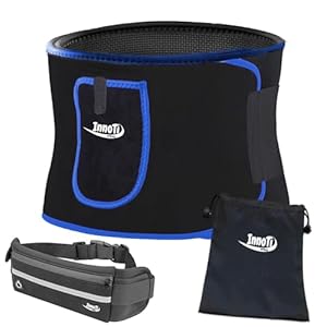 InnoTi Neopreen Afslank-Afslankgordel voor Dames en Heren – Taille en Buik Verminderen Lendengordel voor Gym, Fitness en Sport – Buik Lumbale Zweetgordel en Sauna-Effect