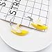 Cute Banana Dangle Earrings Resin Fruit Food Imitate Jewelry for Women Banana Lover-Dangle
