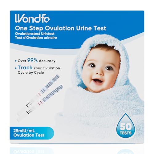 Wondfo Ovulation Test Strips for Women Fertility Monitoring The Most Fertile Days, 50 Pack