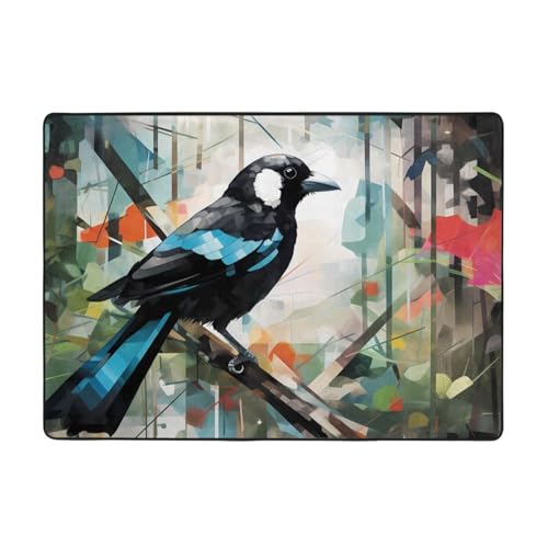 Tapis moelleux graffiti Magpie grand format isolation phonique - 2