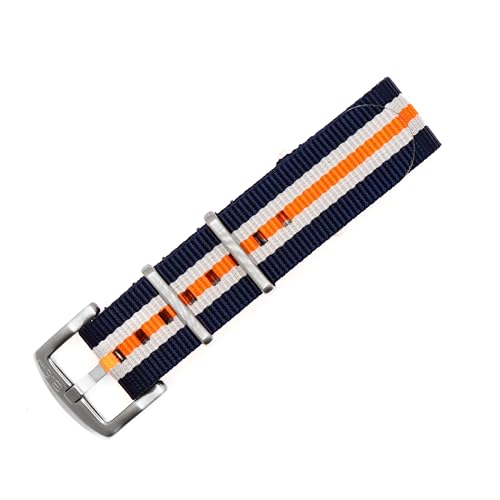 Image of BluShark - Original Collection Military-Style Waterproof Watch Strap, Fits All Timepiece Brands, Durable Nylon Wristwatch Accessories with Stainless Steel Buckle - 18mm, 20mm, 22mm & 24mm Watch Bands