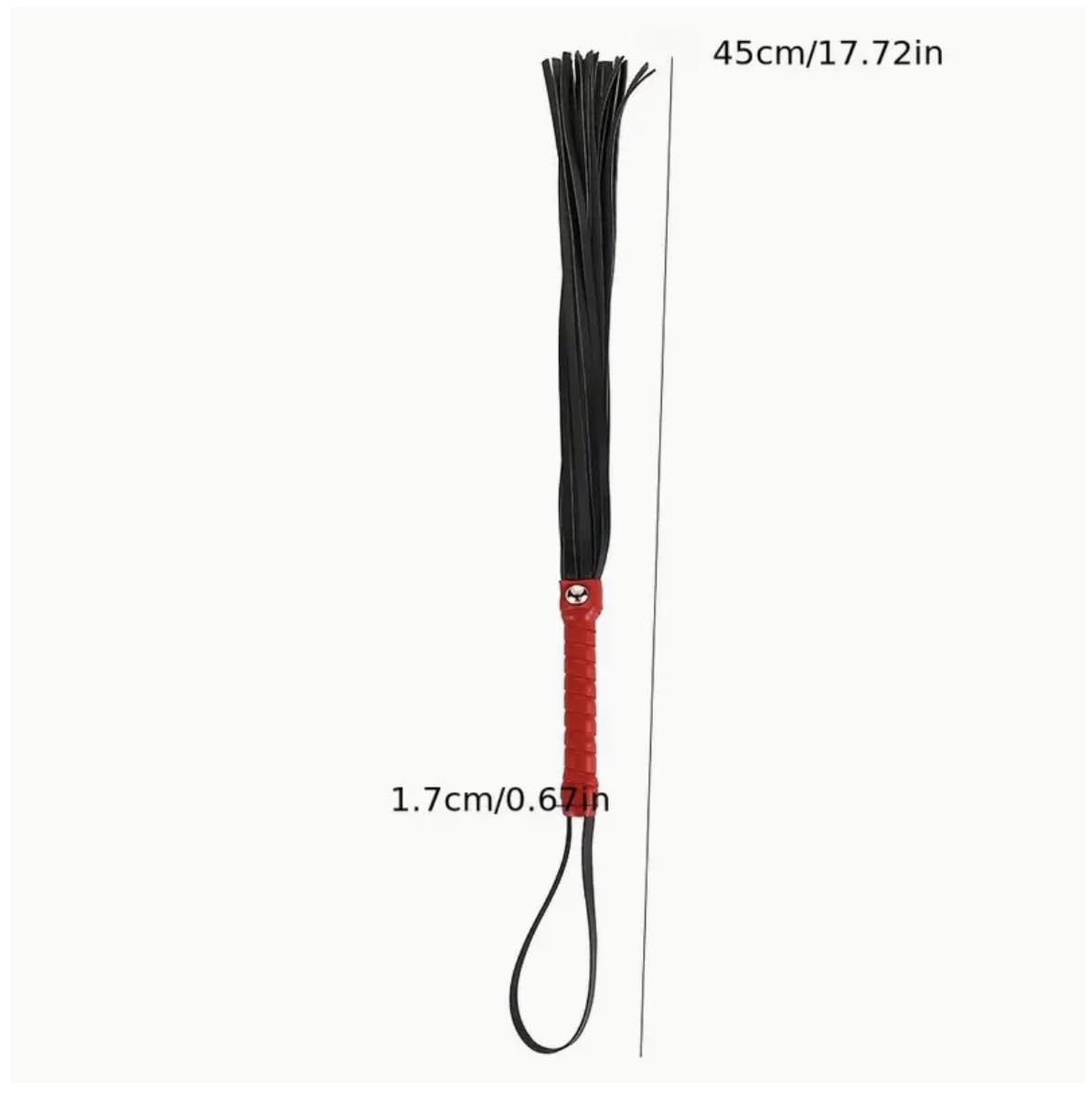 Mini fouet martinet rouge fessées claques BDSM chienne soumise sextoy