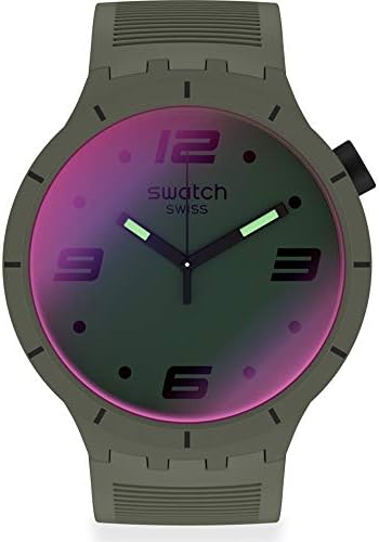 Montre Swatch Big Bold SO27M105 Futuristic Green : Amazon.fr: Mode