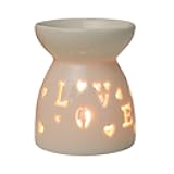 Ceramic Aromatherapy Stove Creative Elegant Minimalistic Star Moon Incense Burner Simple Versatile Oil Incense(Love)