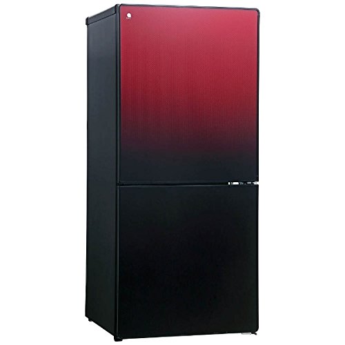 HL42384 【右開き】110L 2ドアノンフロン冷蔵庫 ざくろレッド