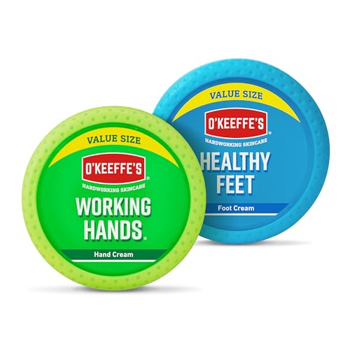 O'Keeffe's Paquete doble de manos de trabajo 193 g y pies saludables 180 g (paquete doble)