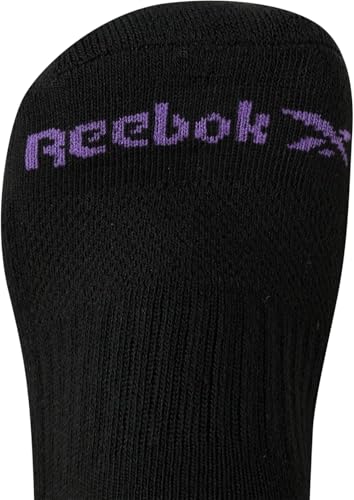 Image of Reebok Womens No Show Socks Moisture Wicking Cushioned Low Cut Socks 6 Pack
