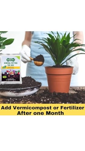 Image of 10 kg Genaral potting soil Ready to use All Purpose Potting Soil Mix | Made with vermicompost /Neem Cake /Mustard Cake Powder /Cocopeat /River Sand /Bone Meal /Rice Husk