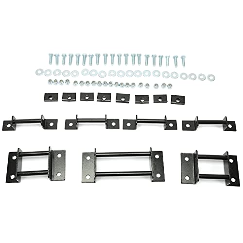 3Rd Row Seat Brackets Compatible With 2000-2014 Tahoe Gmc Yukon Style Split 3Rd-Row Seats With Strikers And Bolts Black Steel #TOP2