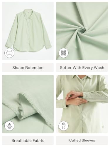 Image of SAADAA Airy Linen Shirt | Solid Regular Fit Casual Shirts Stylish for Women