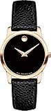 movado museum  Movado Museum Classic Damen-Armbanduhr 28mm Armband Leder Quarz Analog 0607061