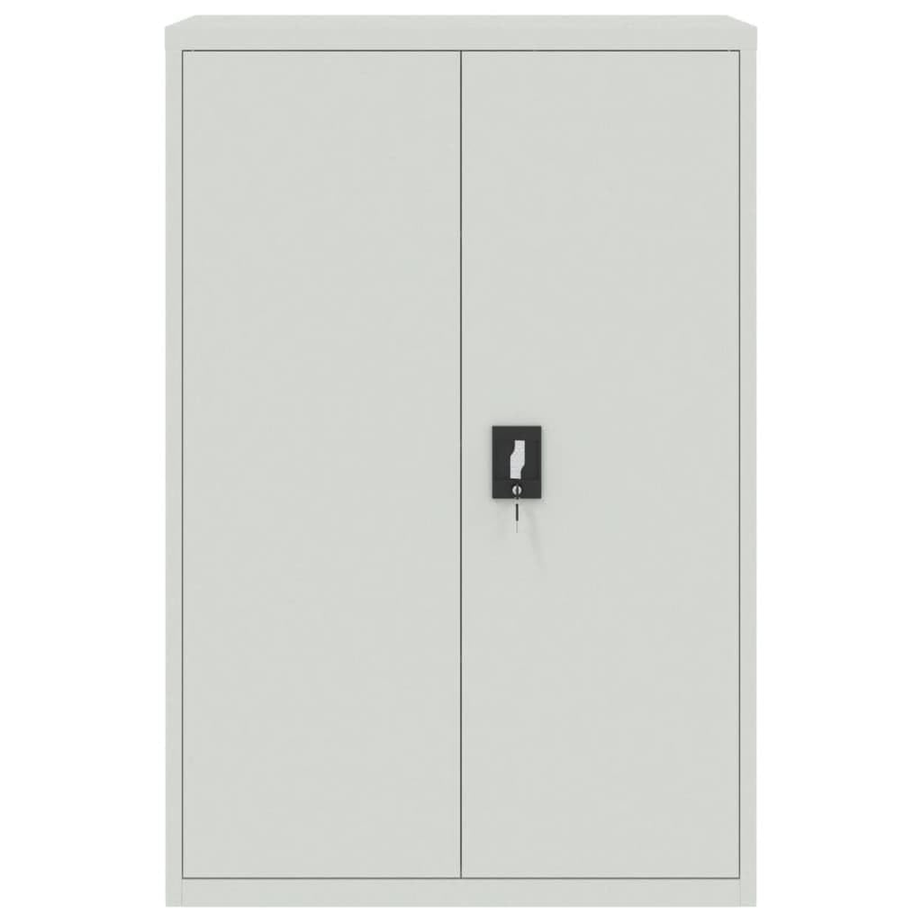 Armadietti e stipi Portaoggetti Armadietto Autoportante Mobiletto Multiuso Armadio Classificatore Grigio Chiaro 90x40x180 cm in Acciaio per ufficio, armadietti in soggiorno, camera da letto e scuola