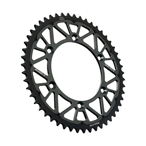 Pignon arrière de moto JT TwinStar JTX 251.51 en aluminium 51 dents
